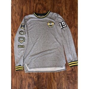 Green Bay Packers Shirt  XXL Gray Embroidery Patch Pullover NFL Team